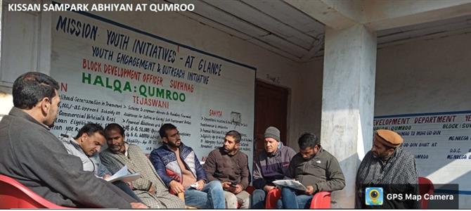 Farmers Orientation program under HADP held in the district Budgam at Qumroo