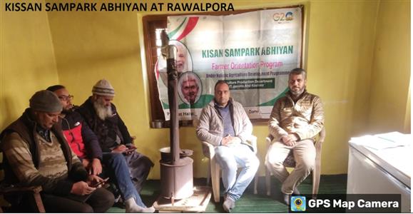 Farmers Orientation program under HADP held in district Budgam at Rawalpora