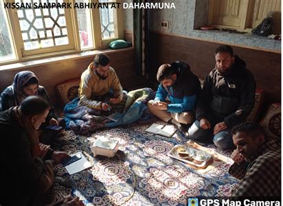 Farmers Orientation program under HADP held in the district Budgam at Dharmunna