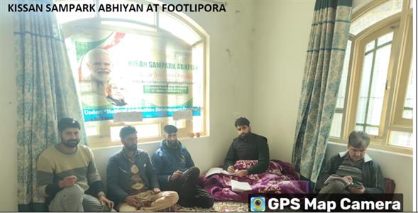 Farmers Orientation program under HADP held in the district Budgam at Fotlipora